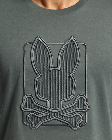 Men's Pierce Embroidered Graphic Tee Urban Chic - Psycho Bunny