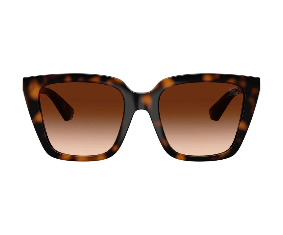 Check Engraved Square Glasses Dark Havana - Burberry