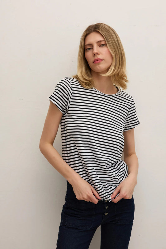 Stripe T-Shirt Black/White - Catherine Gee