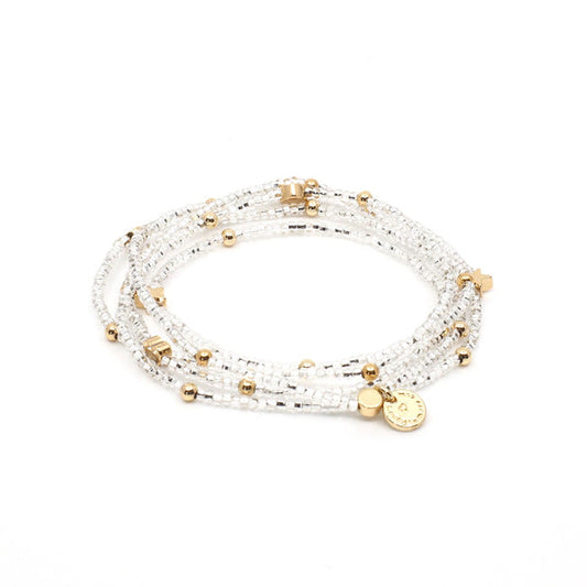The Wonder Wrap Bracelet Clear & Gold Multi - Love You More