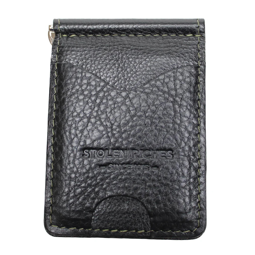 Black Money Clip Wallet - Stolen Riches