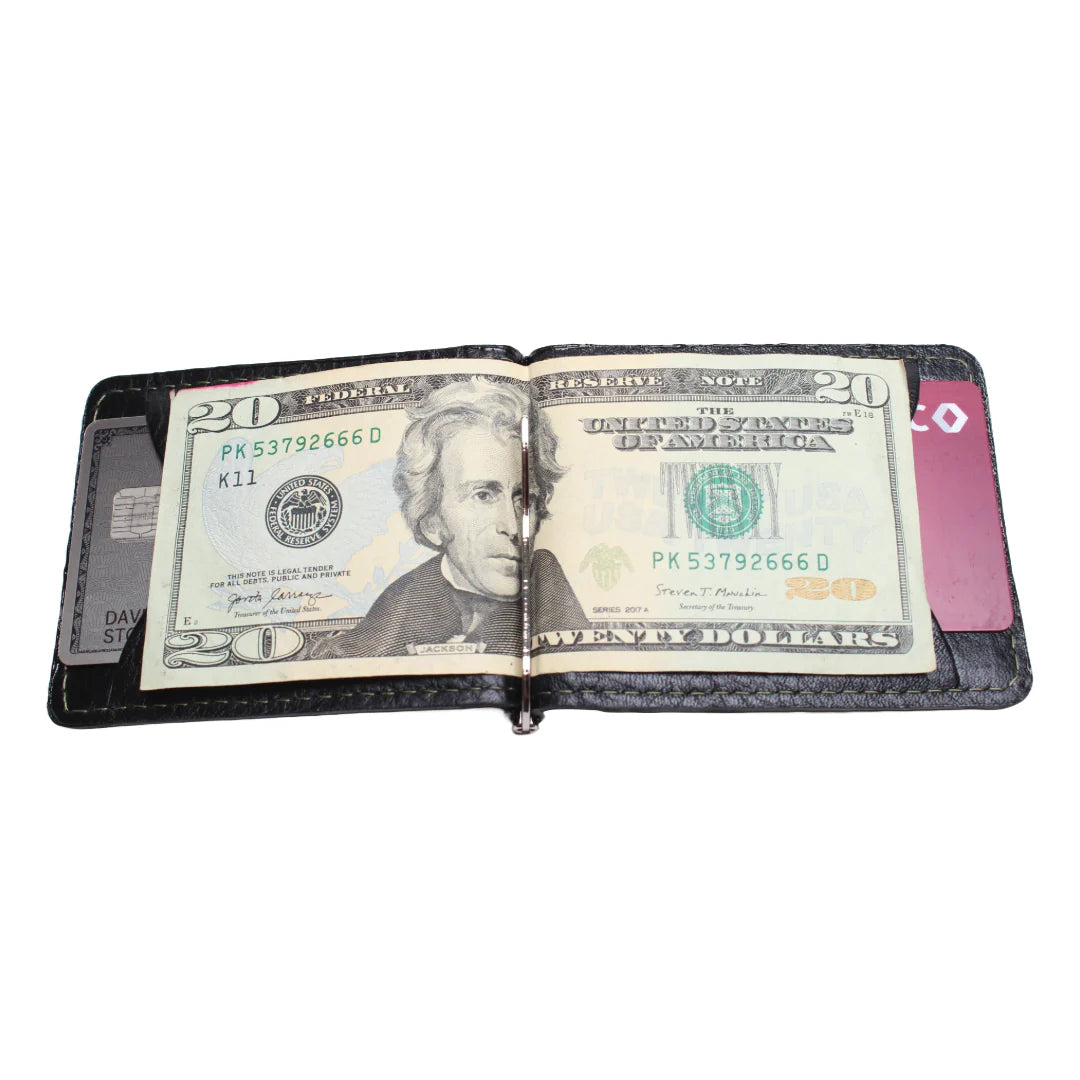 Black Money Clip Wallet - Stolen Riches