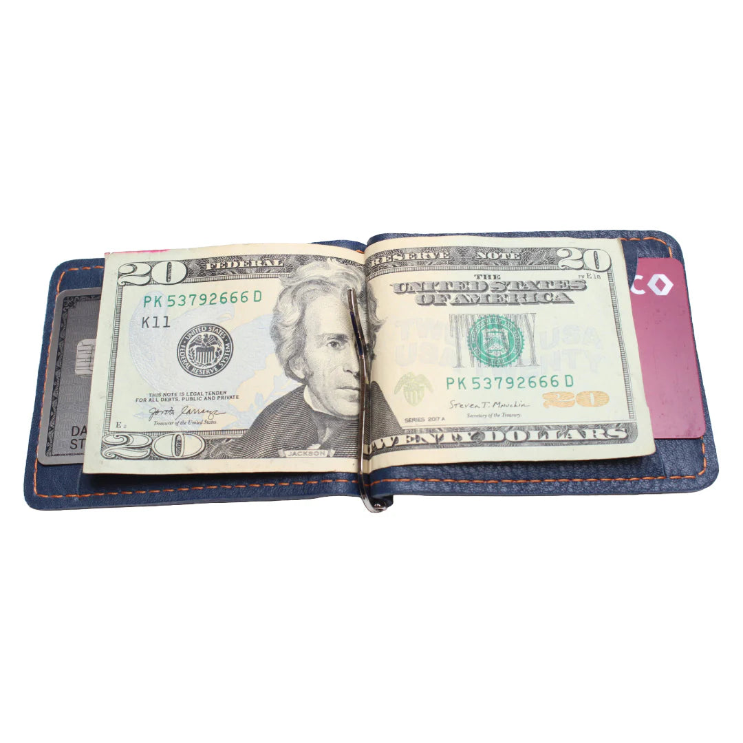 Blue Money Clip Wallet - Stolen Riches