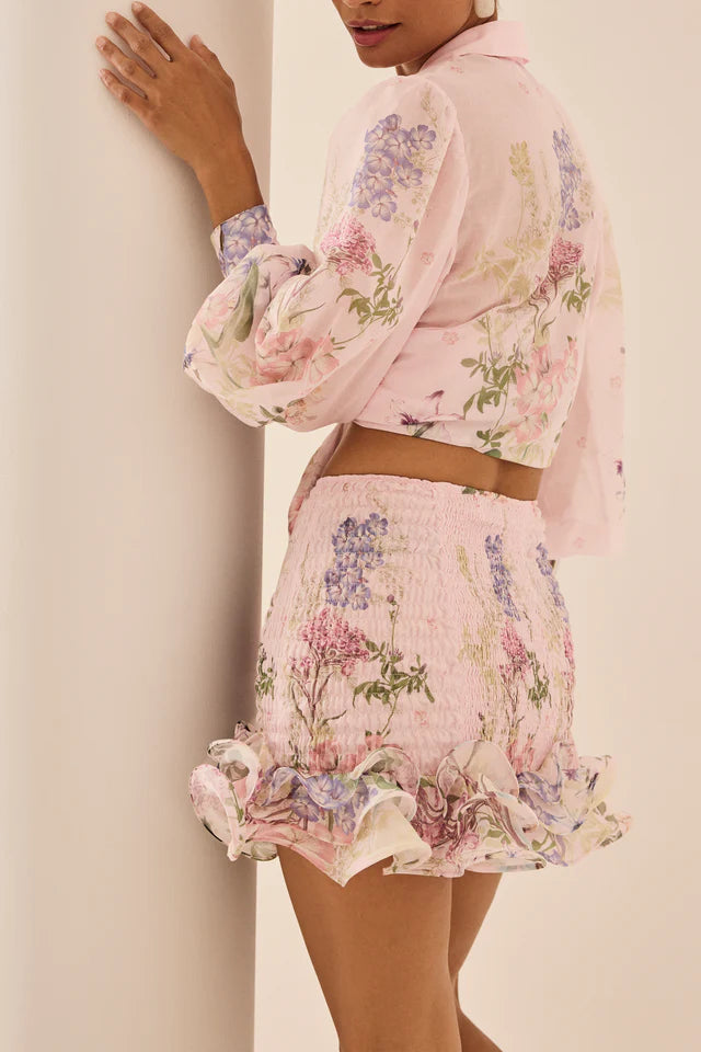Aster Blouse Pink Botanic - Charo Ruiz