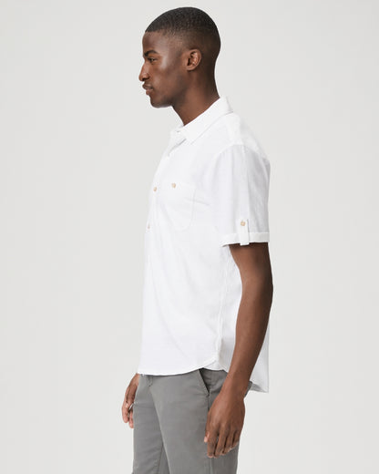 Brayden Short Sleeve Fresh White - Paige