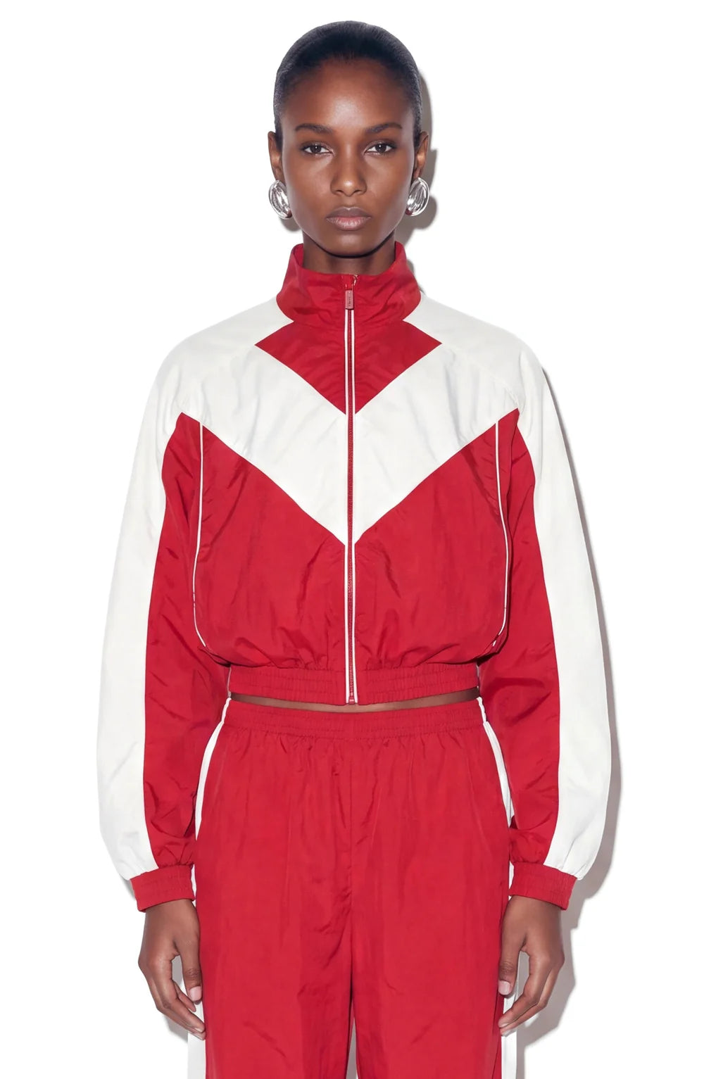 Brenton Cropped Jacket Red - Ronny Kobo