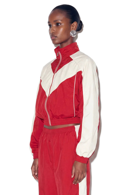 Brenton Cropped Jacket Red - Ronny Kobo