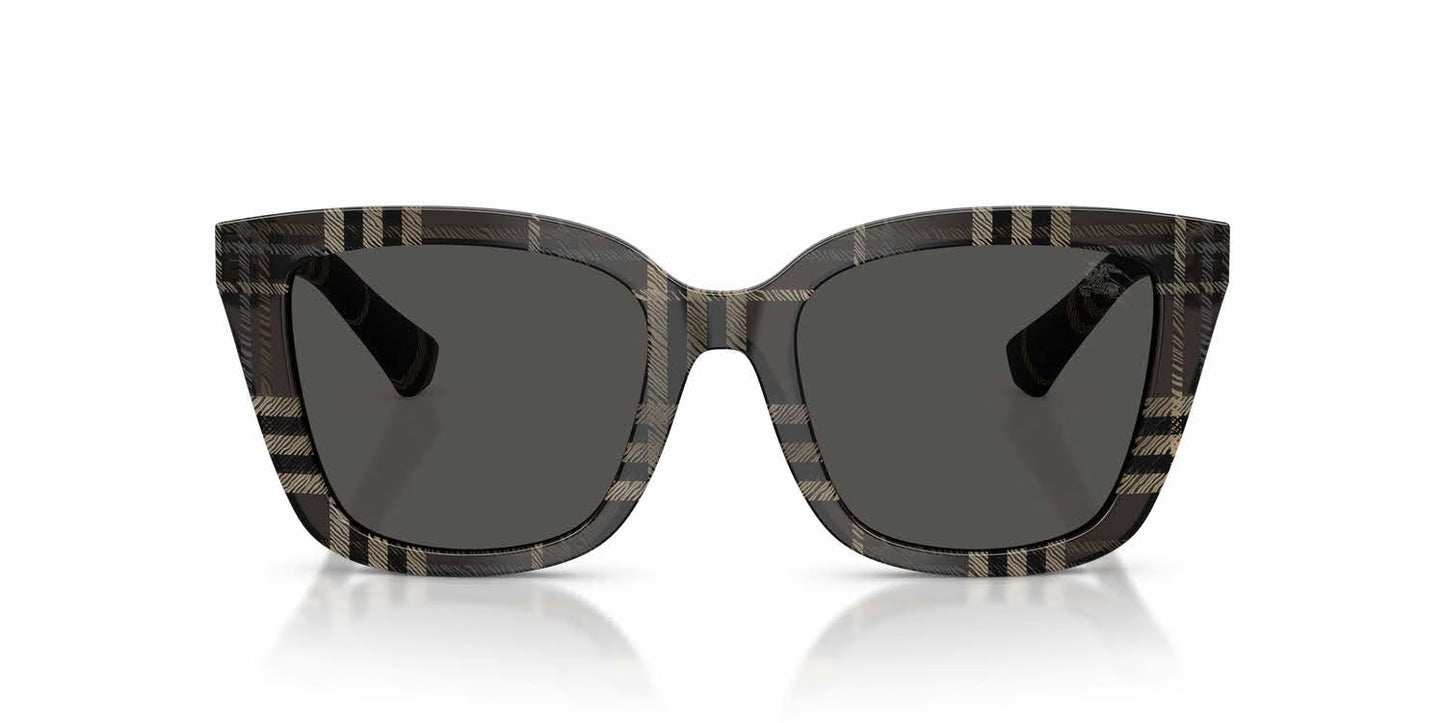 Check Cat-eye Sunglasses Grey/Dark Grey - Burberry