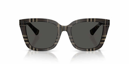 Check Cat-eye Sunglasses Grey/Dark Grey - Burberry