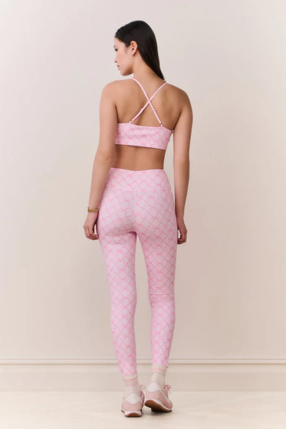 Sweetheart Cadelle Sports Bra Pink Peppermint - LoveShackFancy