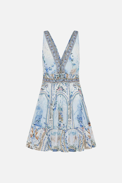 Shirred Waist Detail Mini Dress Season Of The Siren - Camilla