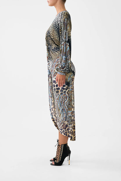 Twist Front Dress Istanbul Animalia - Camilla