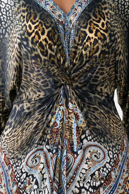 Twist Front Dress Istanbul Animalia - Camilla