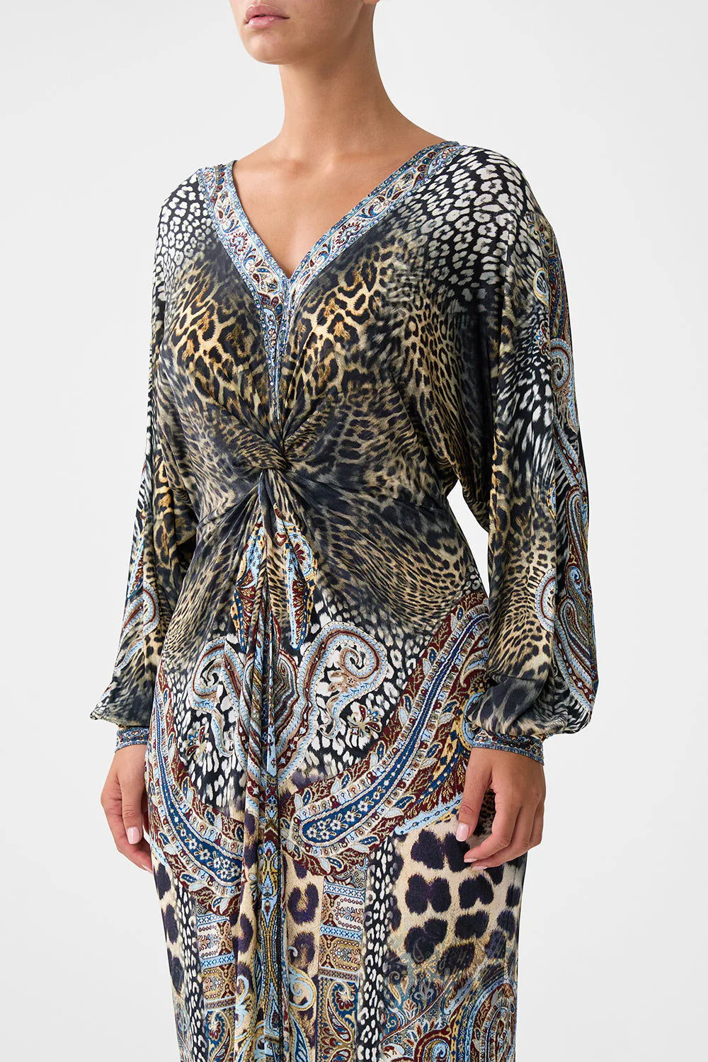 Twist Front Dress Istanbul Animalia - Camilla