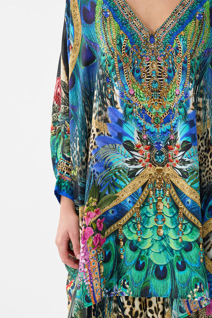 Short Kaftan With Cuff Animal Alchemy - Camilla