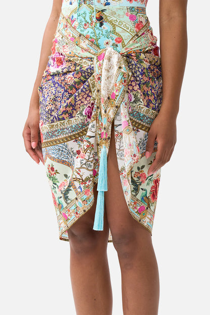 Woven Short Sarong With Tassels Sultans And Queens - Camilla