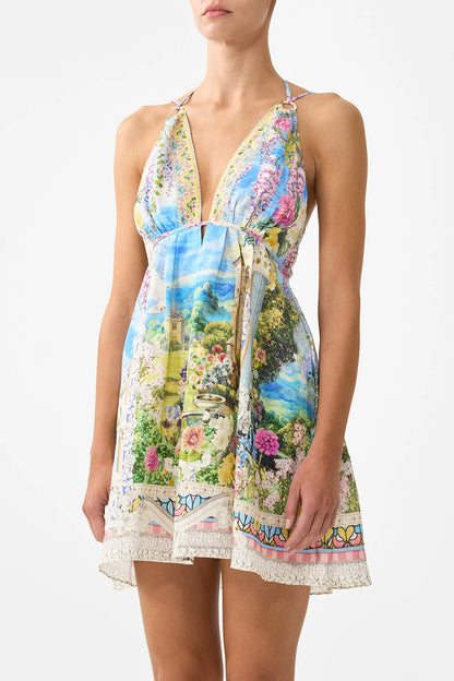 Short Flared Dress With Hardware Navás Nouveau - Camilla