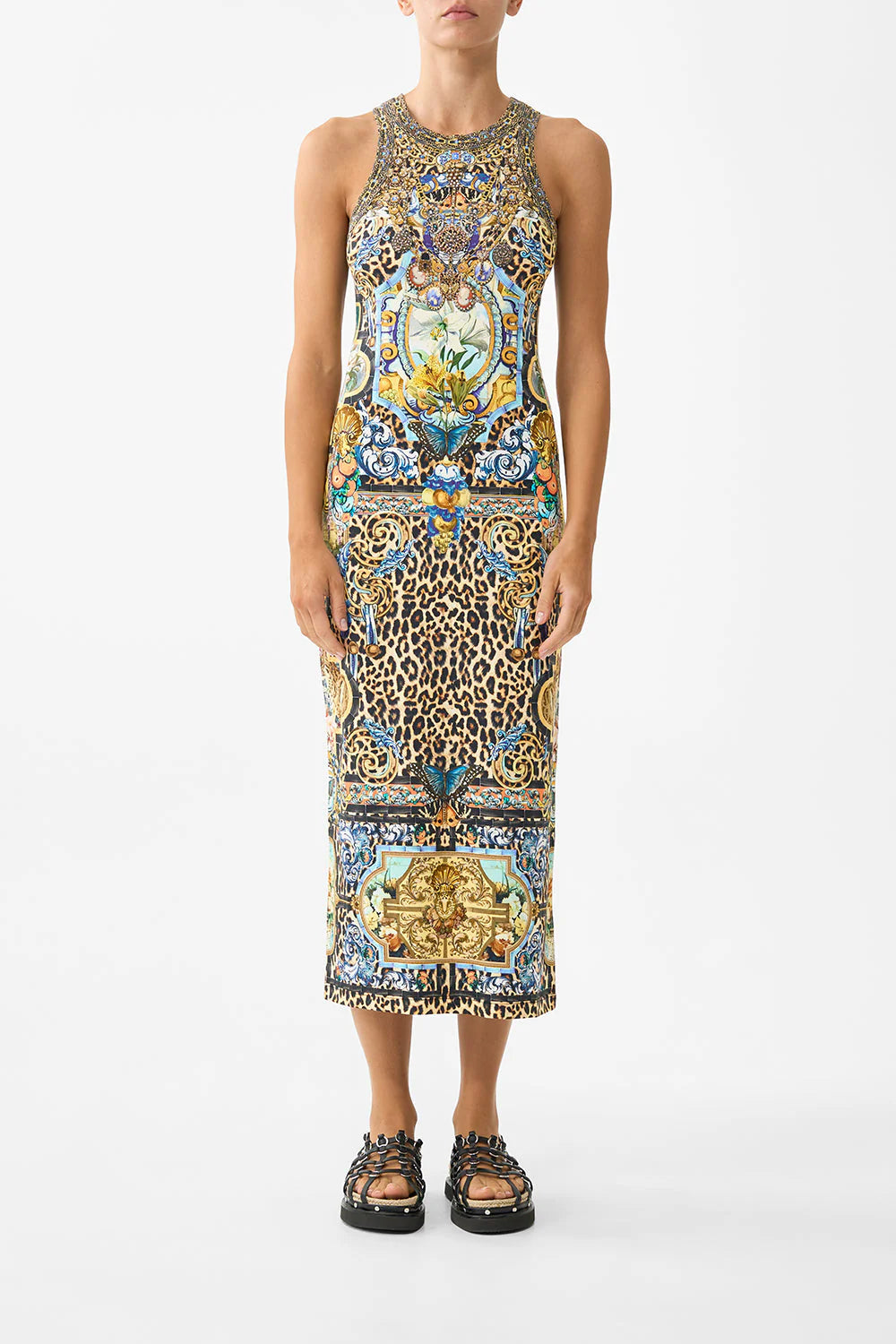 Jersey Tank Dress Sevillian Style - Camilla