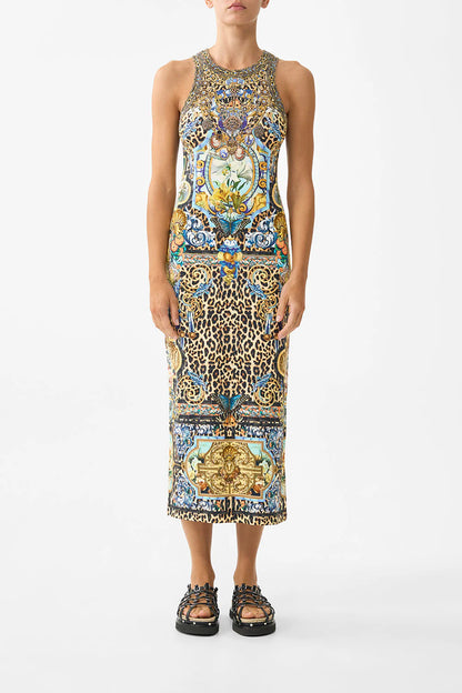 Jersey Tank Dress Sevillian Style - Camilla