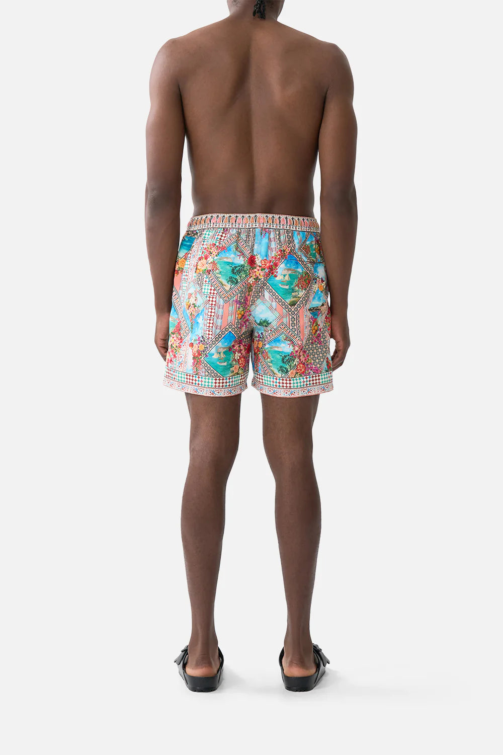 Mid Length Boardshort With Elastic Waistband Meet Me In Mallorca - Camilla