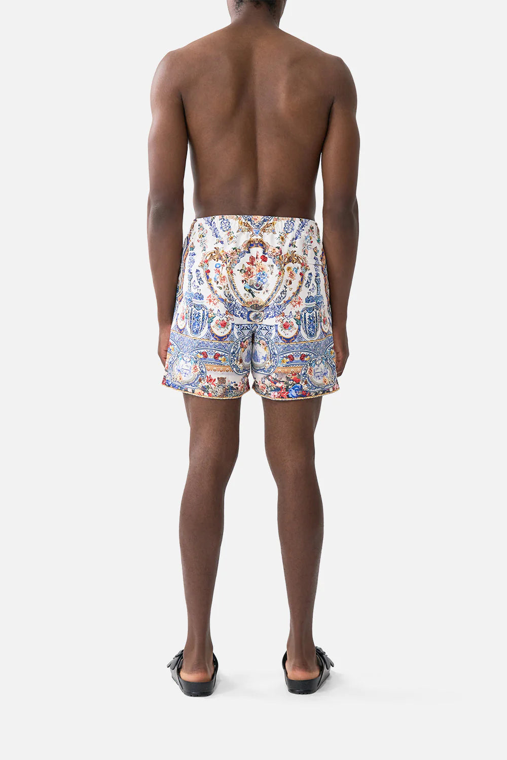 Mid Length Boardshort With Elastic Waist Pottery Parlour - Camilla