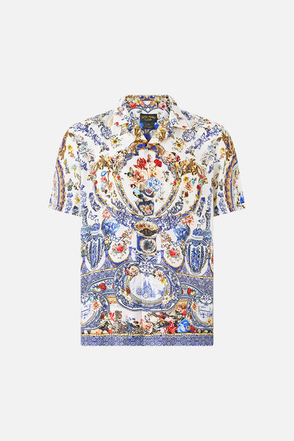 Short Sleeve Camp Collared Shirt Pottery Parlour - Camilla