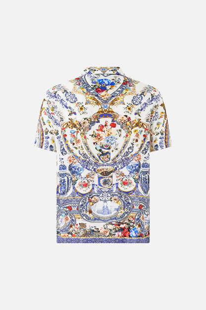 Short Sleeve Camp Collared Shirt Pottery Parlour - Camilla