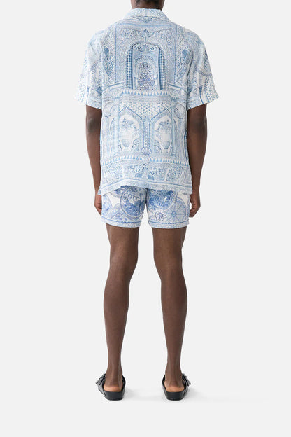 Short Sleeve Cabana Shirt Hum Of The Alhambra - Camilla