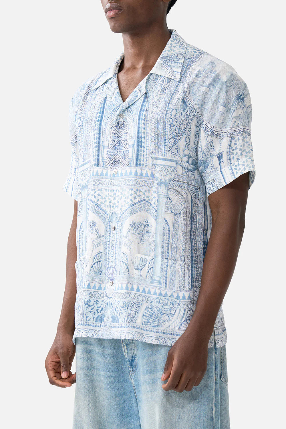 Short Sleeve Cabana Shirt Hum Of The Alhambra - Camilla