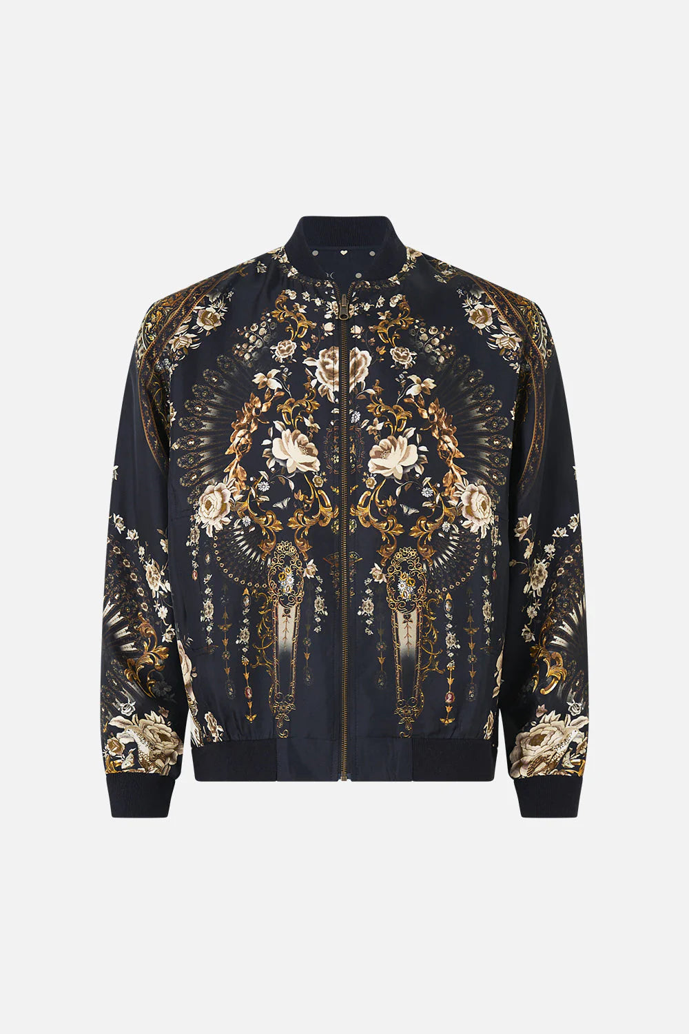 Reversible Zip Through Bomber Jacket Flamenco Folklore - Camilla