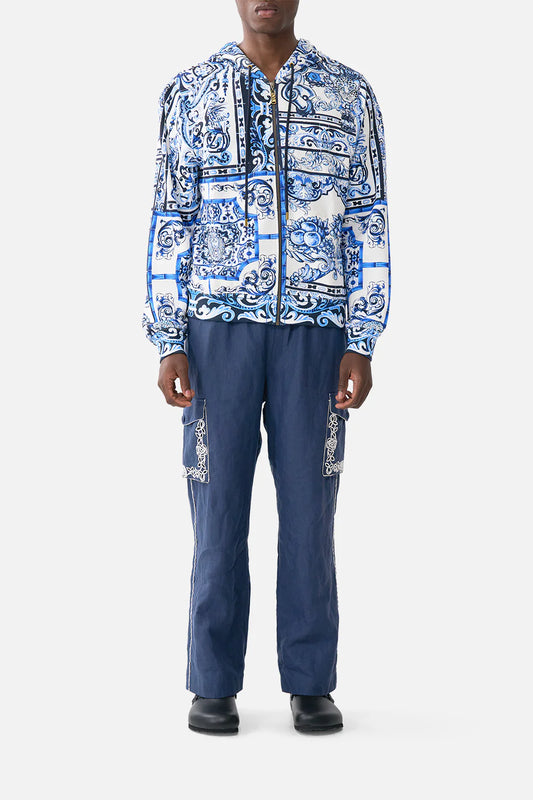 Zip Through Hoodie A Tiled Wonderland - Camilla