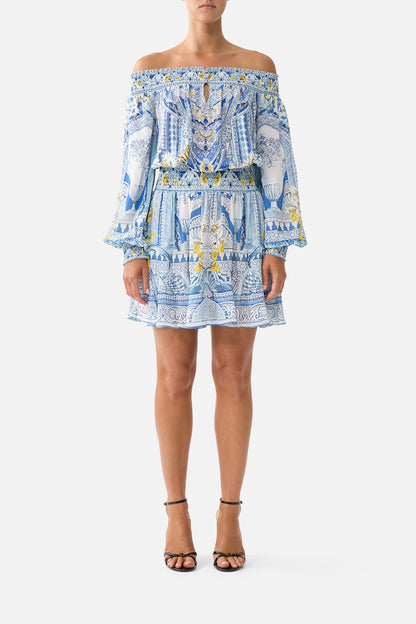 Off Shoulder Short Dress De Nada Granada - Camilla