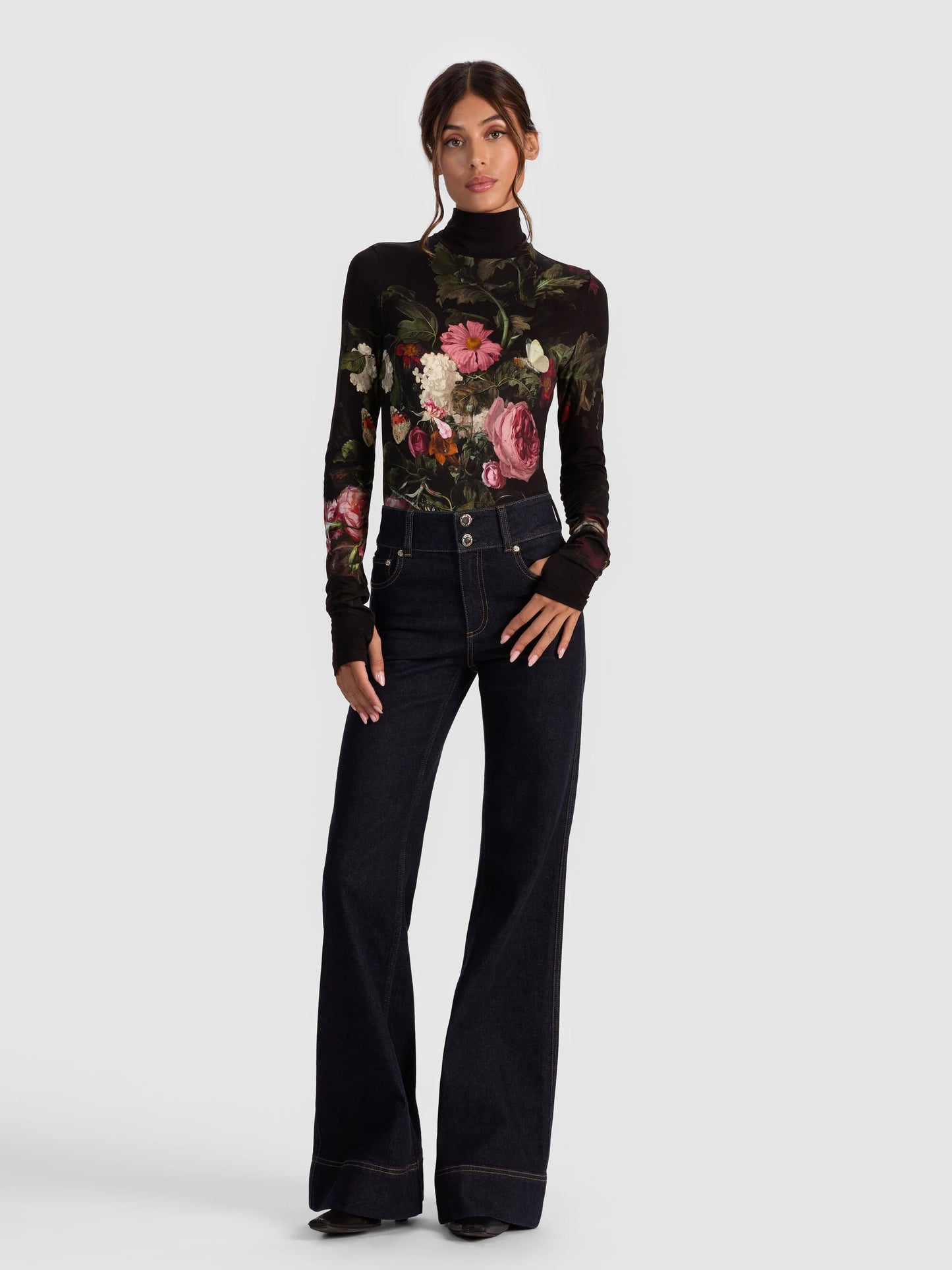 Delaina Turtleneck Top Be Still - Alice + Olivia