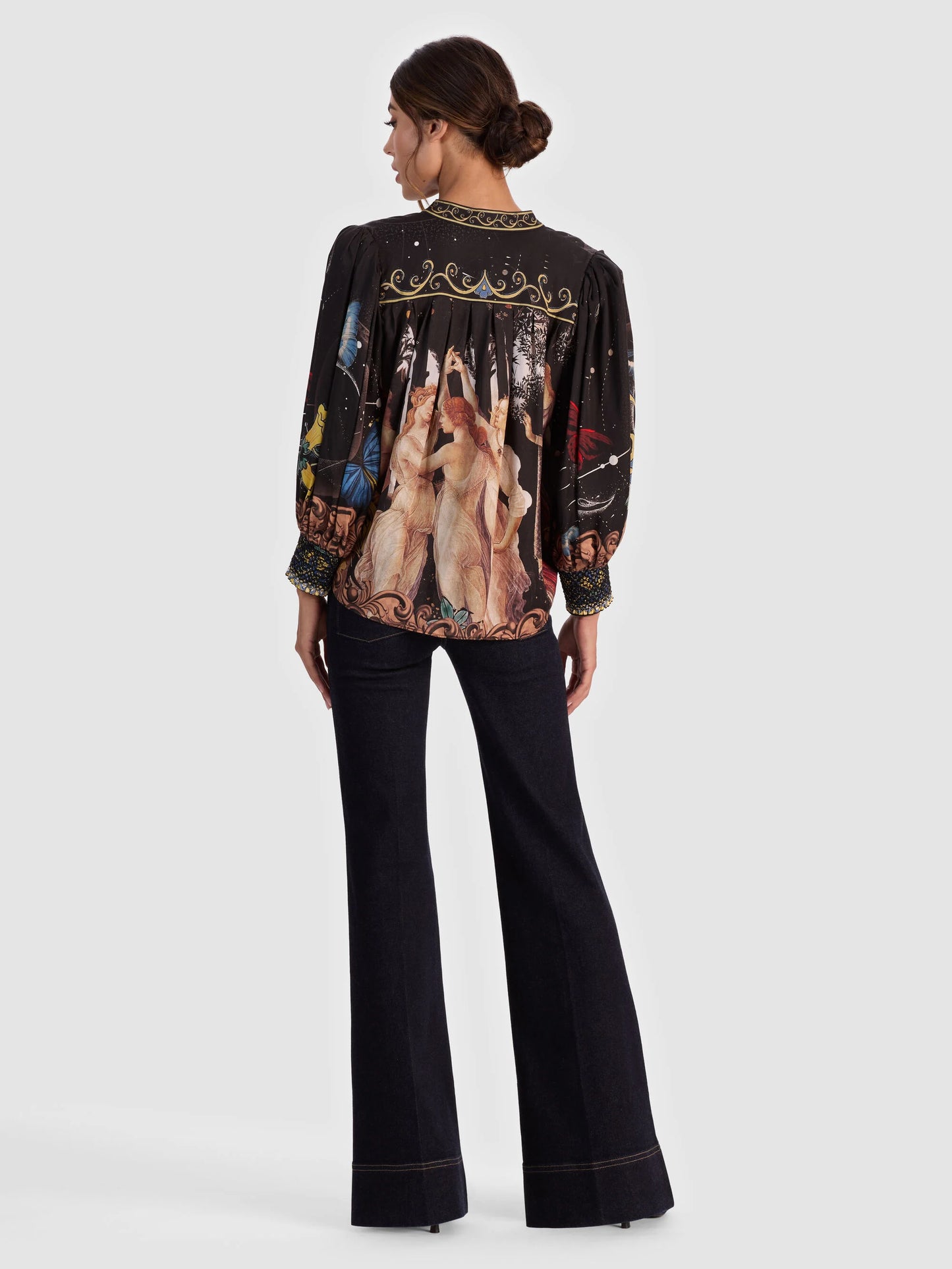 Cora Button Down Blouse Muse - Alice + Olivia