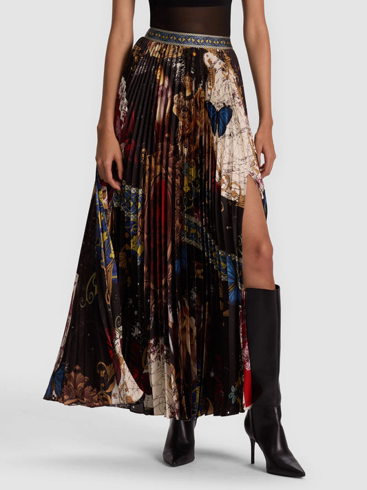 Katz Pleated Maxi Skirt Muse - Alice + Olivia