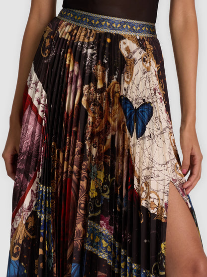 Katz Pleated Maxi Skirt Muse - Alice + Olivia