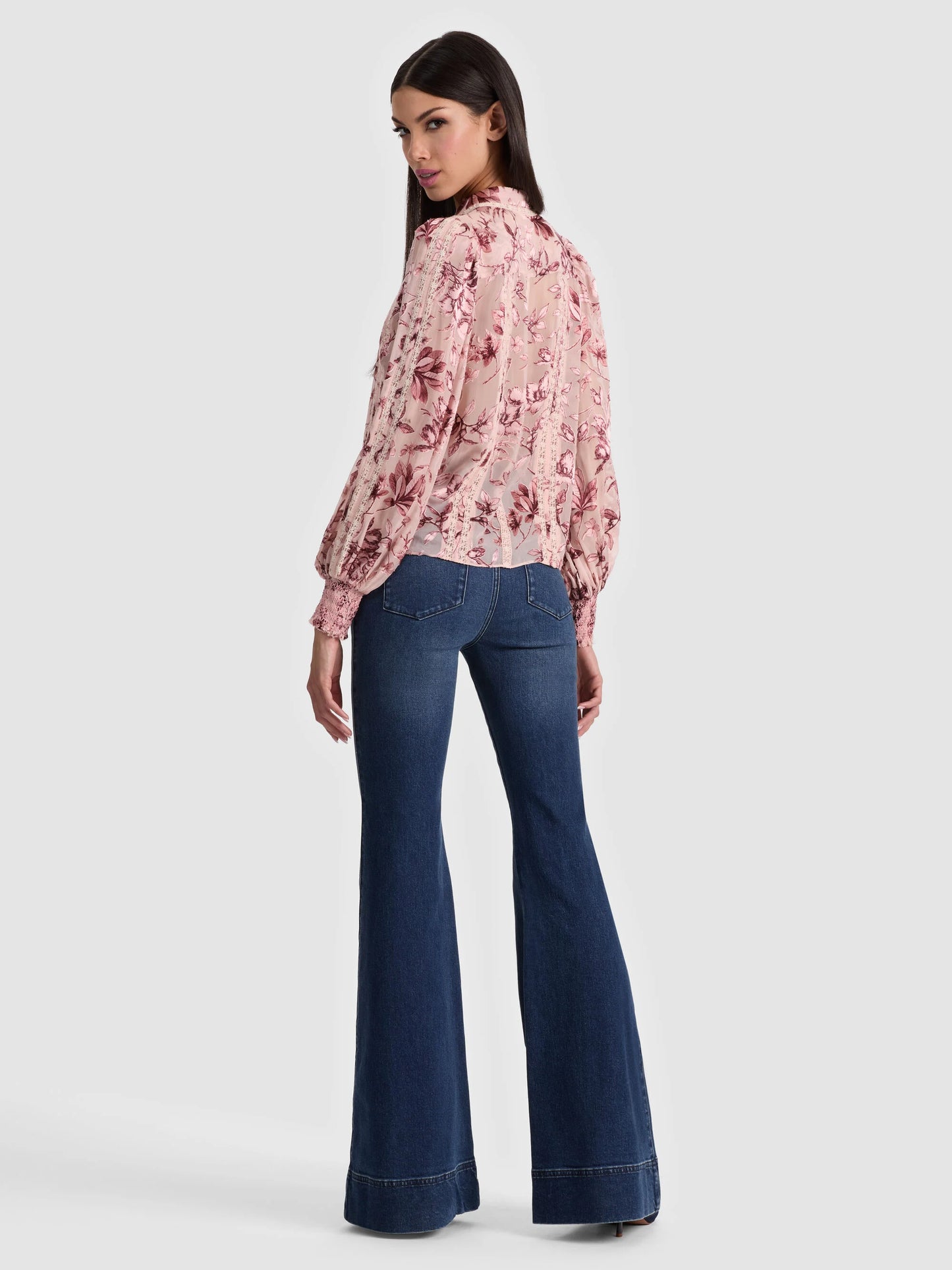 Arlette Blouse Mystic Garden English Rose - Alice + Olivia