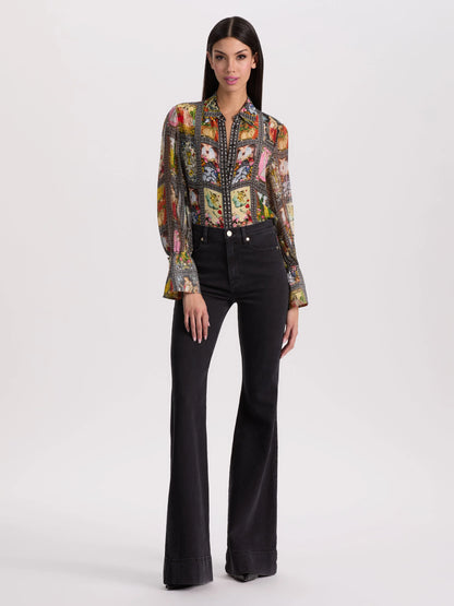 Wan Silk Blouse Enchanted Tarot - Alice + Olivia