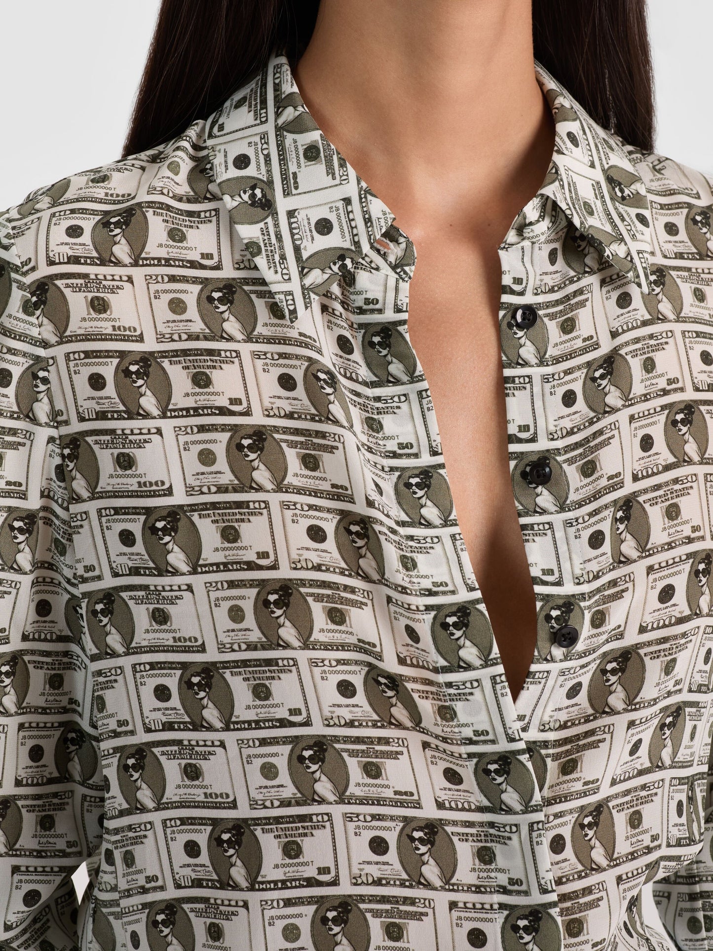 Willa StaceFace Silk Blouse Payday Multi - Alice + Olivia