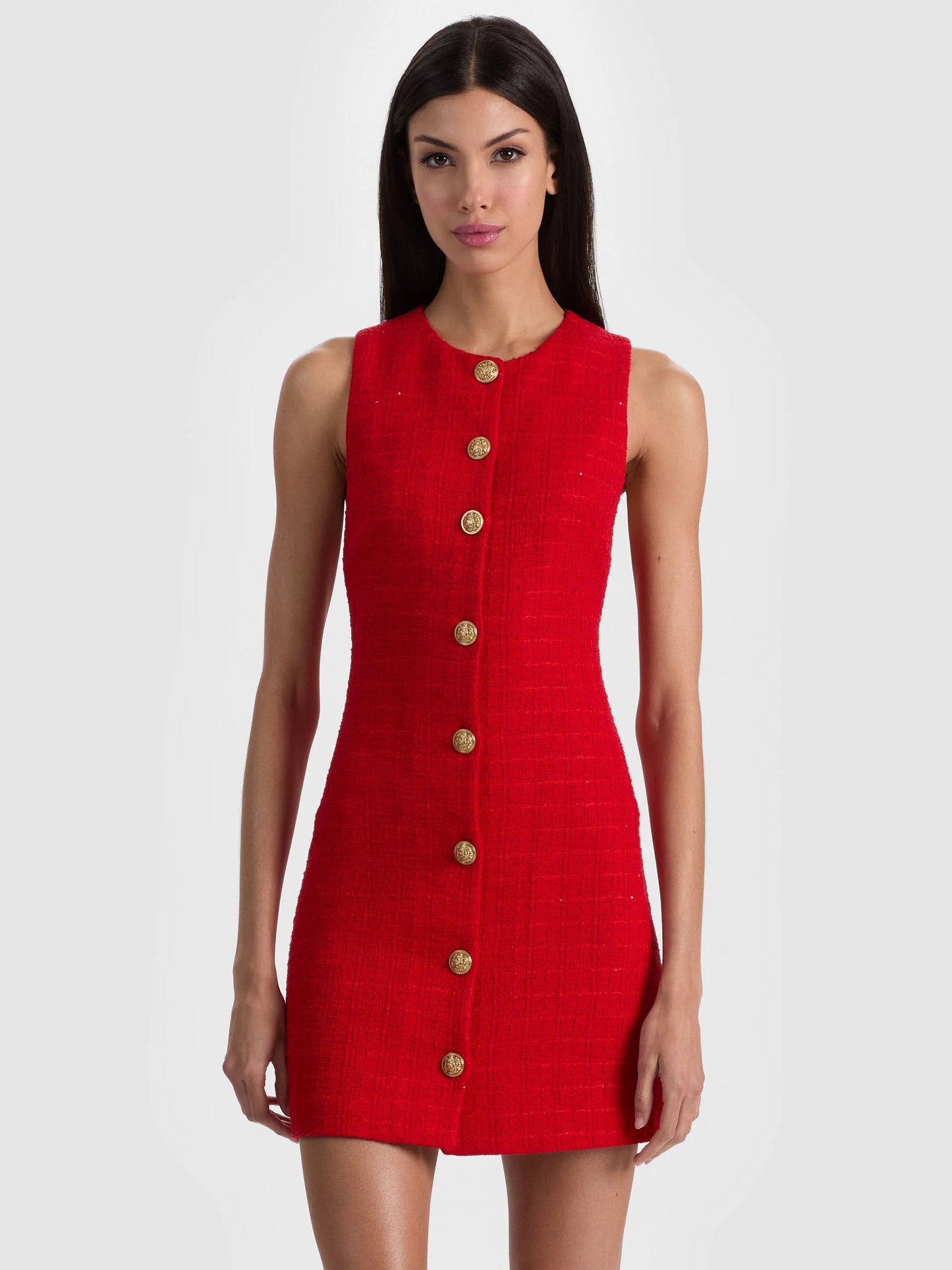 Cade Mini Dress Chili Pepper - Alice + Olivia