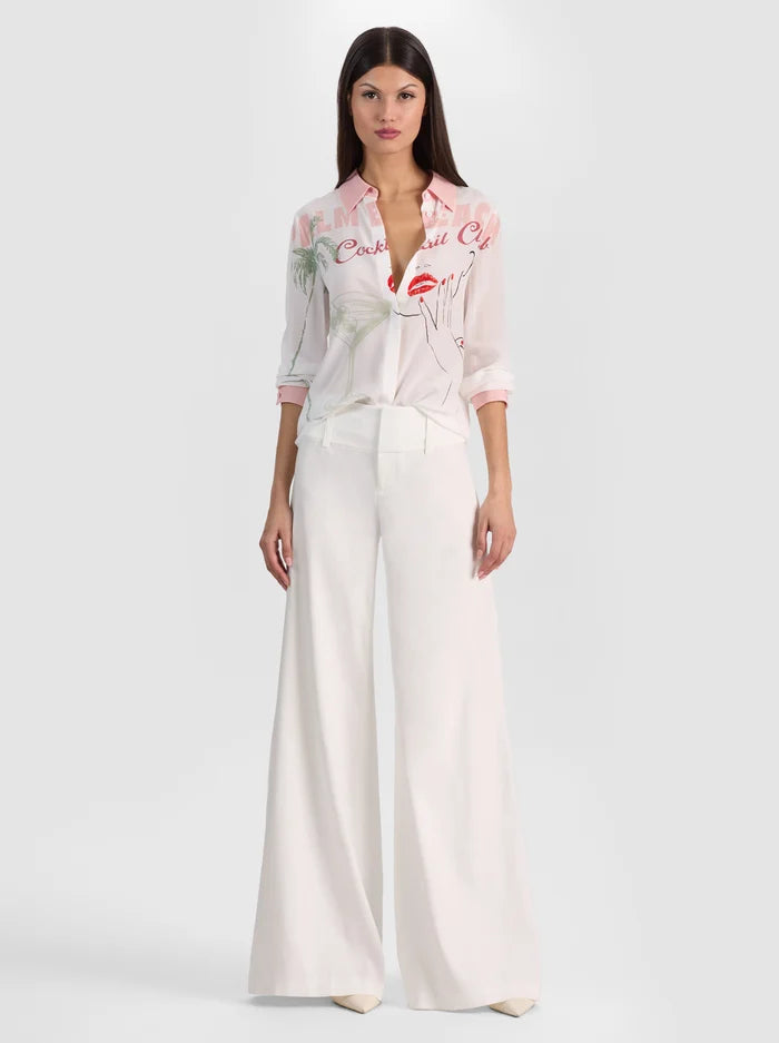 Willa Silk Blouse Cocktail Club - Alice + Olivia