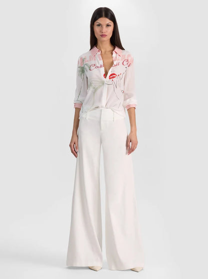 Willa Silk Blouse Cocktail Club - Alice + Olivia