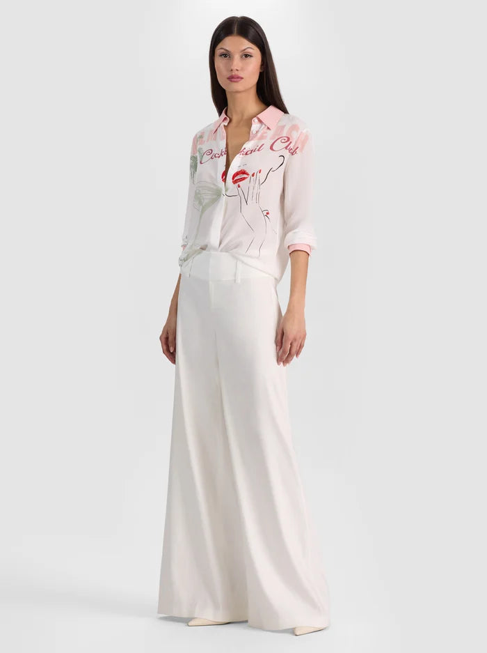 Willa Silk Blouse Cocktail Club - Alice + Olivia