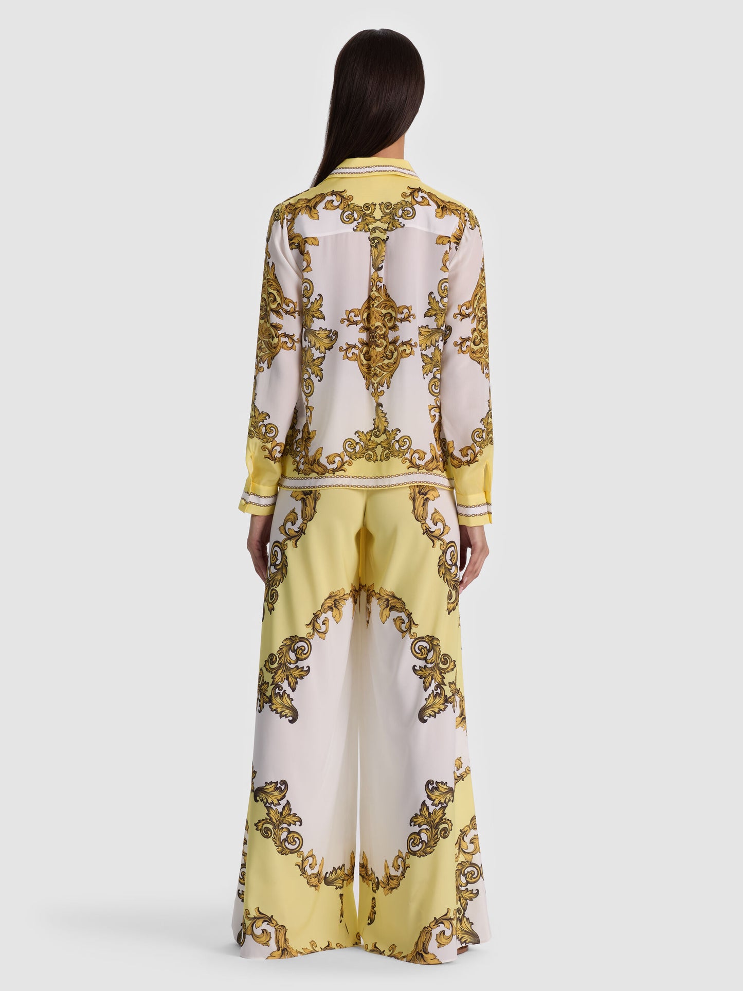 Willa Silk Blouse Golden Coast - Alice + Olivia