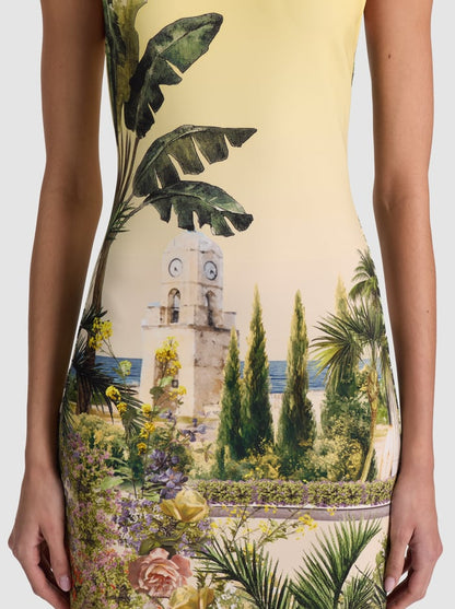 Wynell StaceFace Fitted Mini Dress Pure Paradise - Alice + Olivia