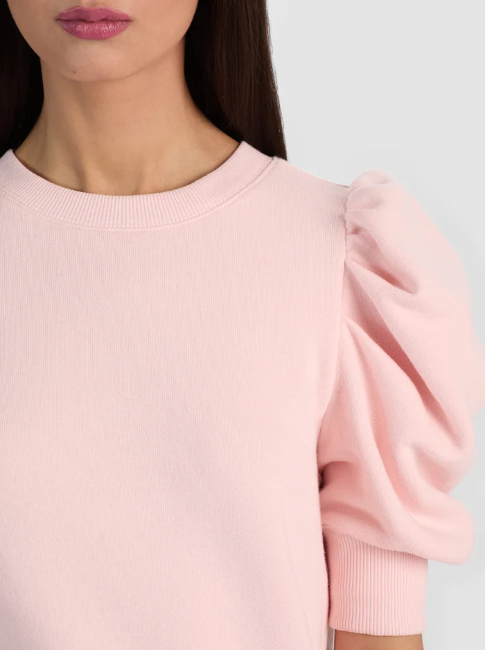 Tyler Puff Sleeve Top English Rose - Alice + Olivia
