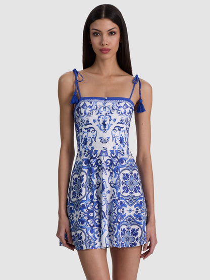 Glinda Mini Dress Solstice - Alice + Olivia