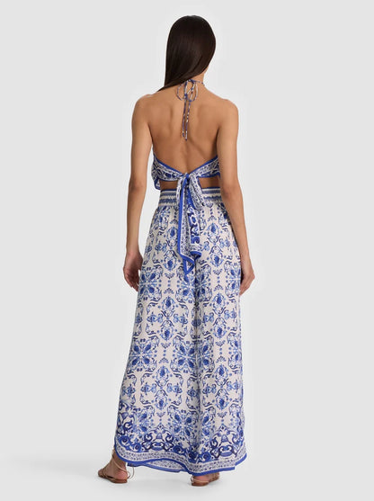 Frenchie Handkerchief Halter Top Solstice - Alice + Olivia