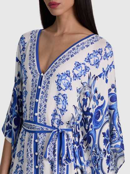 Marva Belted Kaftan Solstice - Alice + Olivia