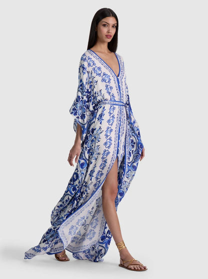 Marva Belted Kaftan Solstice - Alice + Olivia